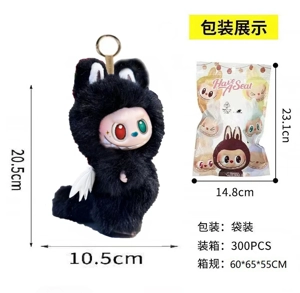 1-to-1 Bubble Mart THE MONSTERS 10th Anniversary Follow ZIMOM Through Time 3.0 Plush Enamel 18cm 24D Real Eyeball Plush Cotton Body Enamel Face Big Boss