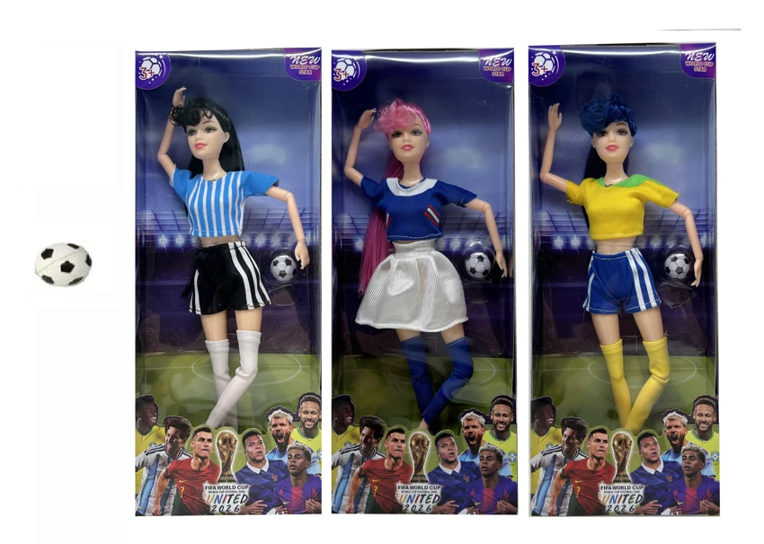 11.5 inch 13 joint real World Cup female star soccer football with football blister cover