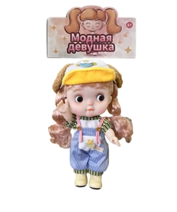 12-inch 28CM Eco-friendly All-Vinyl 3D Real Eye Cute Doll Peachy Bun