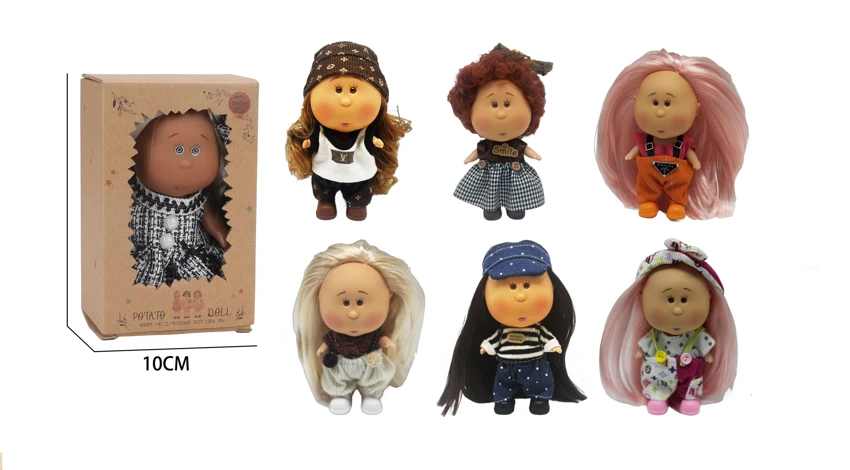 Hot-selling authentic 1:1 fashion 18CM full vinyl Spanish Mia Potato Doll