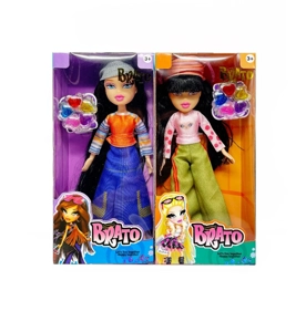 MGA BRATZ Winter Series 10-inch Big Foot Big Thigh Real Body Big Head Bratz Doll with Realistic Makeup Oil