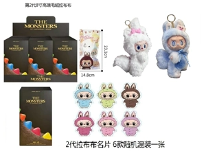 1 to 1 Bubble Mart THE MONSTERS 10th Anniversary Follow ZIMOM Through Time 3.0 Plush Enamel 18cm 24D Real Eyeball Plush Cotton Body Enamel Face Big Boss 3 Models 6PC