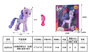 188 fairy cute large horse (no wings), necklace, crown, comb, assorted colors mix