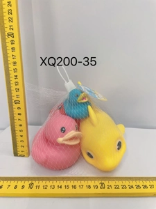 Eco-friendly Rubber Shark Emoji Balls, Medium Duck, Small Duck, 4-pack