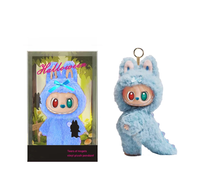 1-to-1 Bubble Mart THE MONSTERS 10th Anniversary Follow ZIMOM Through Time 3.0 Plush Enamel 18cm 24D Real Eyeball Plush Cotton Body Enamel Face Big Boss