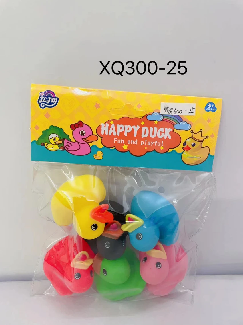 Eco-friendly soft rubber little ducks pack of 6