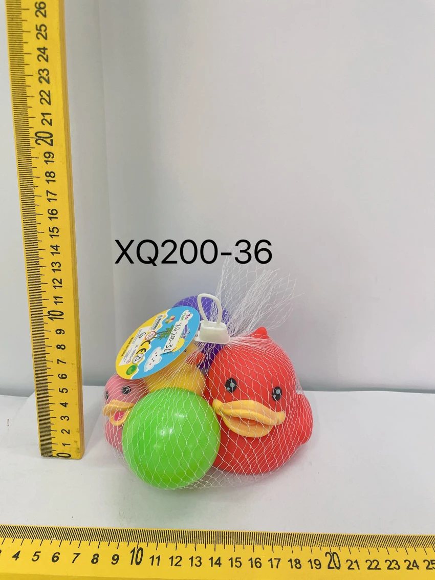 Eco-friendly Rubber Medium Duck, Small Duck, Bathing Animal Balls, 5-pack