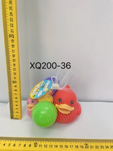 Eco-friendly Rubber Medium Duck, Small Duck, Bathing Animal Balls, 5-pack