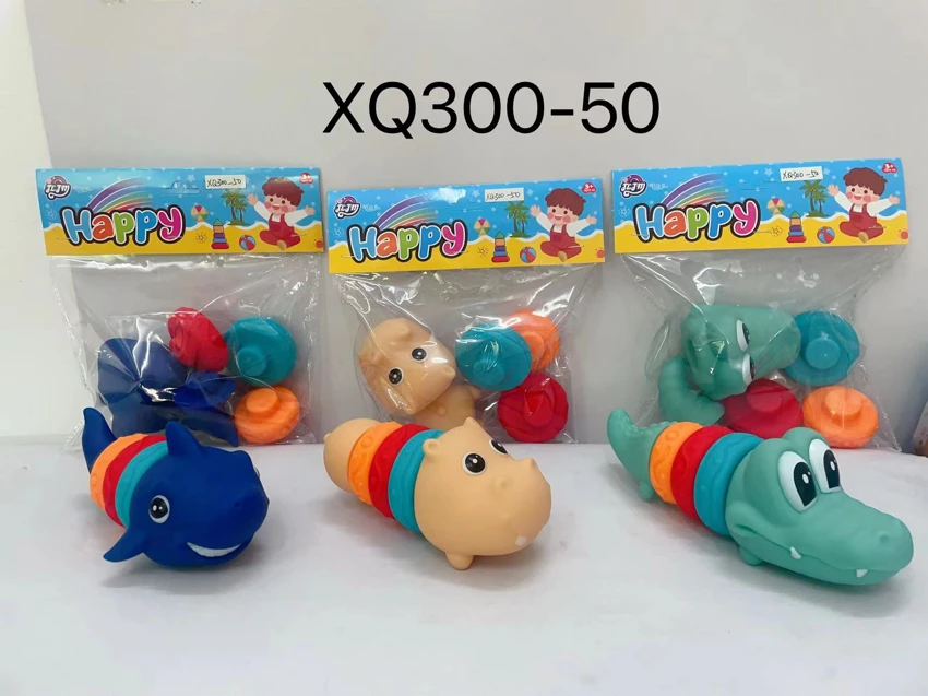 Assembled crocodile, hippo, shark, three types mixed pack
