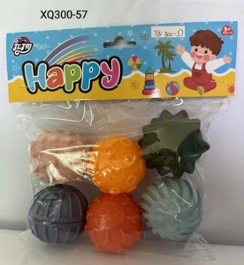 6 Colorful Hand Grip Balls, 6 pieces