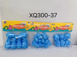 Eco-friendly small water play animals blue pack of 6, mixed pack, dolphins, walrus, sea lion