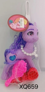 188 fairy cute large horse 1 (assorted), comb, number 2 horse shoes, bead ring