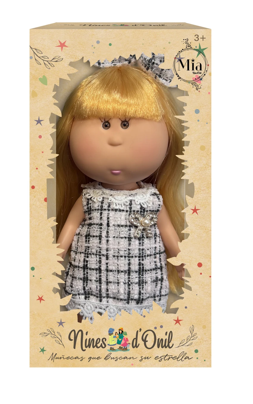Hot-selling authentic 1:1 fashion 26CM full vinyl Spanish Mia Potato Doll Doll with hanging clothes&nbsp;and&nbsp;business card