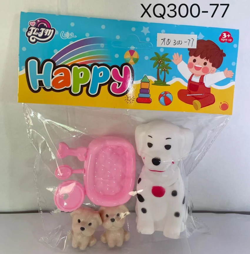 Patterned Dog 1, Puppy 2, Dog Tableware 1, total 4 styles