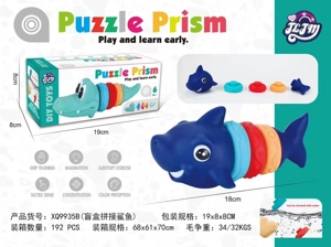 Educational assembled crocodile, shark, hippo, three types mixed pack, blind box