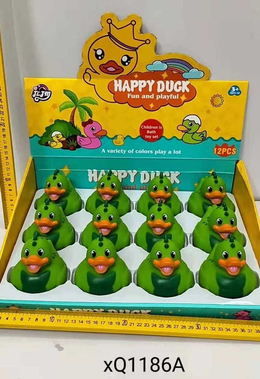 Eco-friendly Medium Dinosaur Ducks, 12-pack