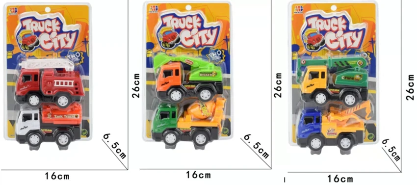 Truck City Inertial Engineering Vehicle (2-pack) Three Mixed Models