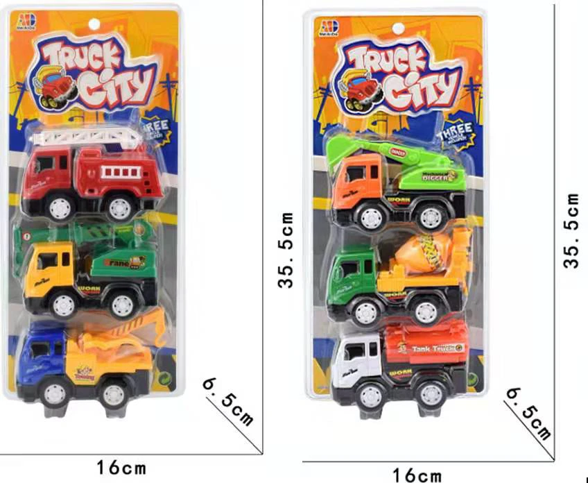 Truck City Inertial Engineering Vehicle (3-piece set) Two Mixed Models