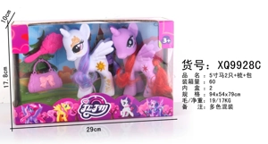 5-inch Horses, Two Pieces, Comb, Bag