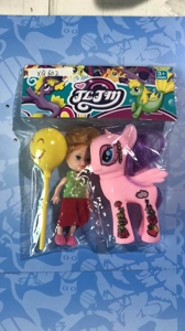 Patterned horse doll balloon