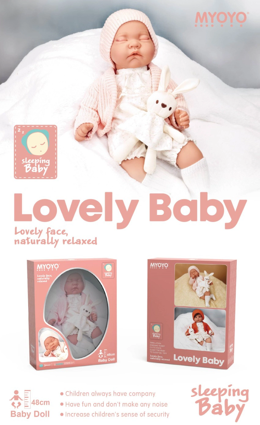 Simulation soft gel 48cm doll