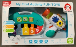 Five-key piano & hair dryer