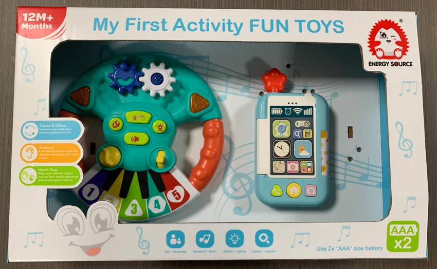 Steering Wheel & Flip Phone