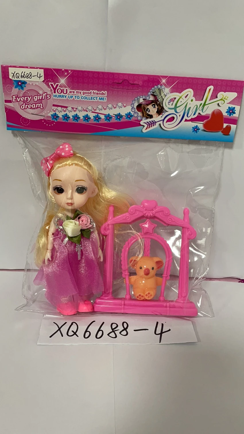 6-inch Mixed Pretty Girl, Swing