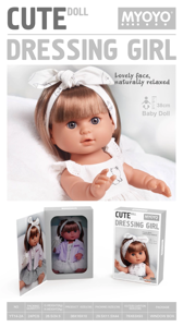 Simulation soft gel 38cm doll