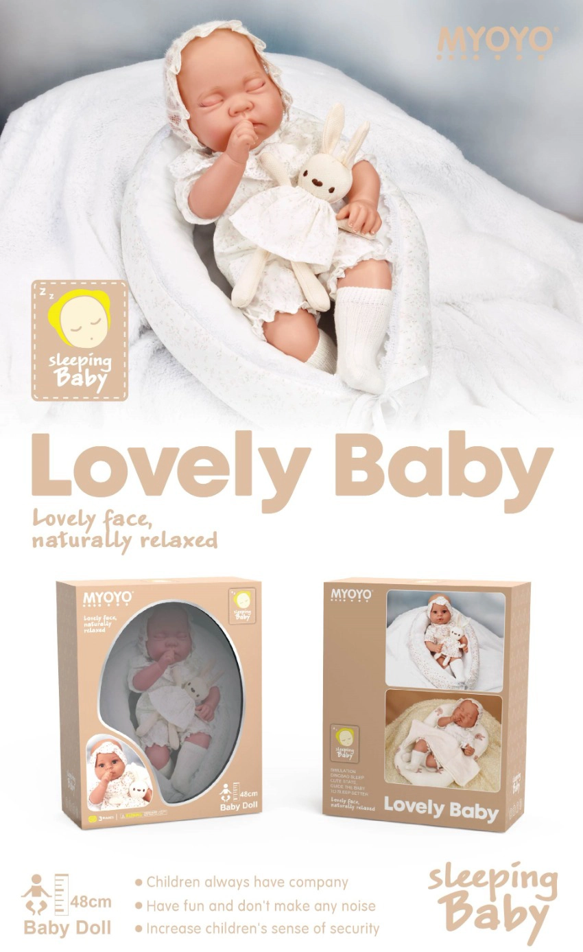 Simulation soft gel 48cm doll