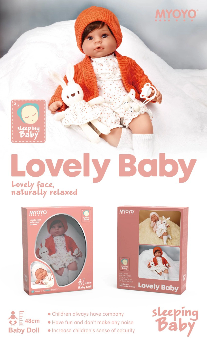 Simulation soft gel 48cm doll