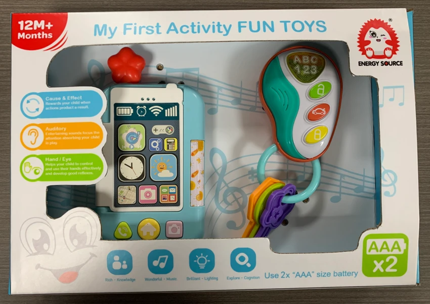 Flip phone & car key