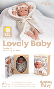 Simulation soft gel 38cm doll