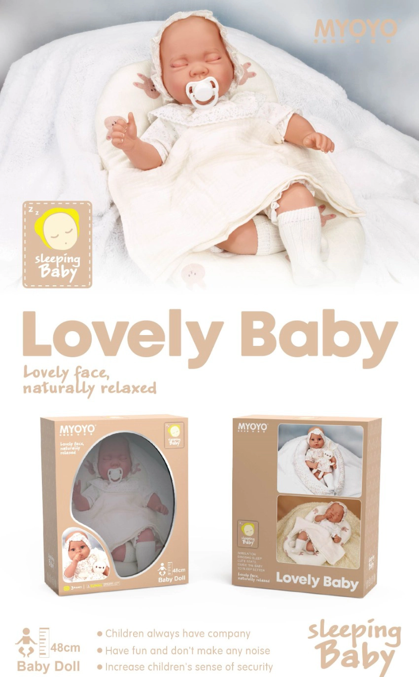 Simulation soft gel 48cm doll