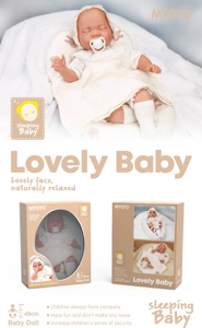 Simulation soft gel 48cm doll