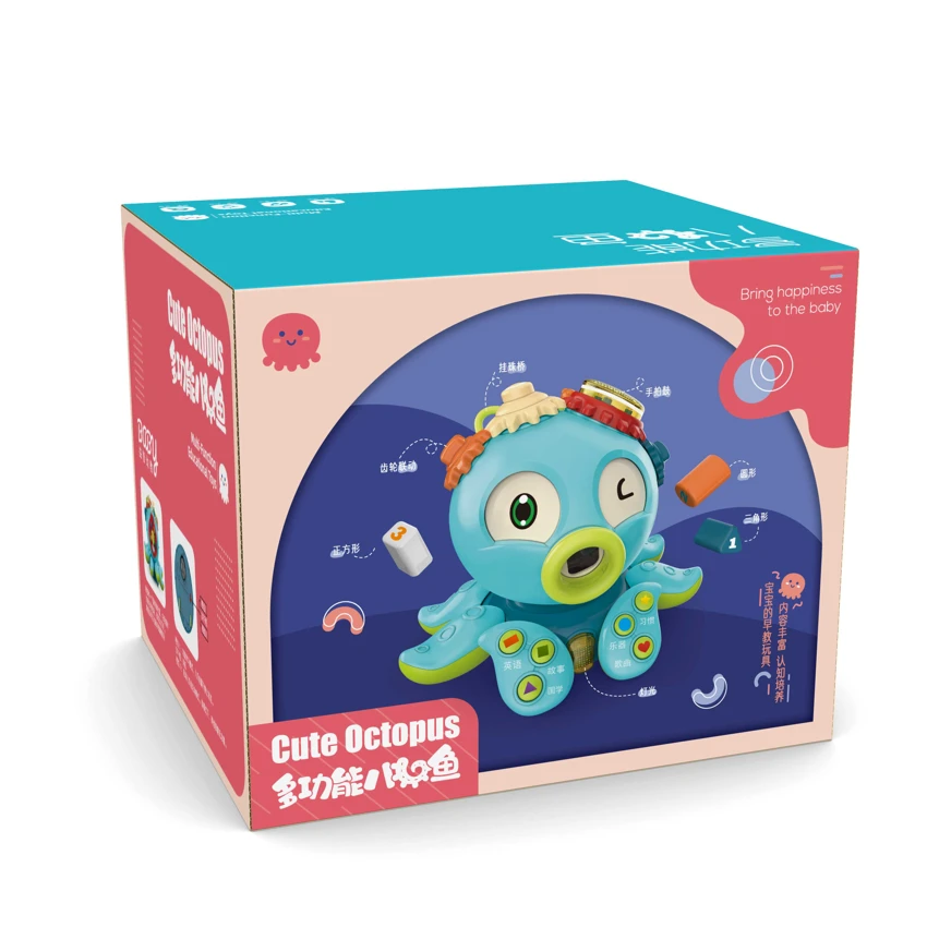 Educational Octopus (Detachable Legs Version) with 3 Blocks