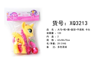 Big horse comb mirror crown flat shoes, card head