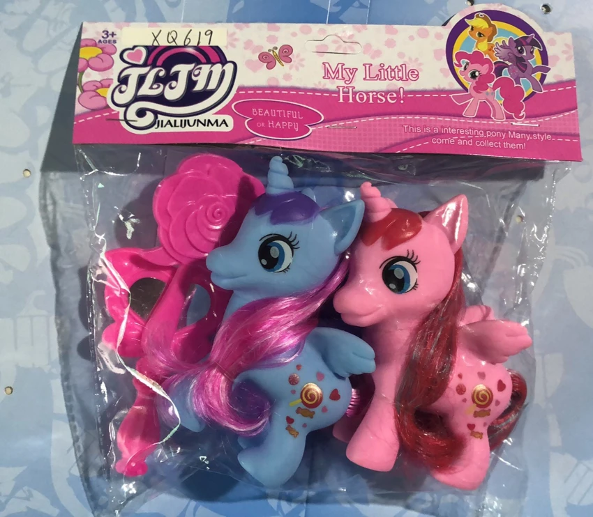 Two Horned Horses, Comb, Mirror