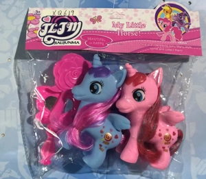 Two Horned Horses, Comb, Mirror