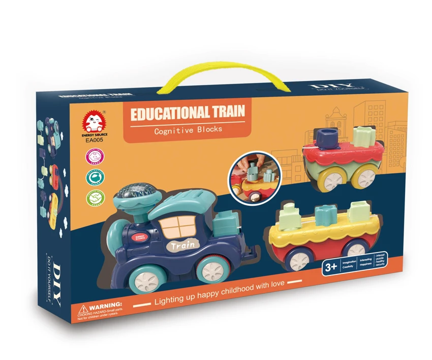 Educational Building Block Train