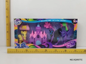 Three Horses with Accessories