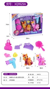 2 Unicorn Horses Comb Hair Dryer Hair Clip