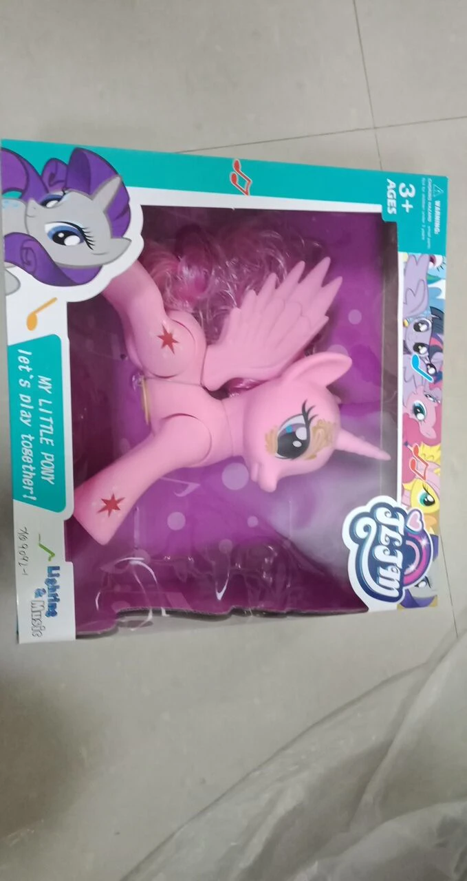 Jointed Horse with Light, Music, Movable Legs