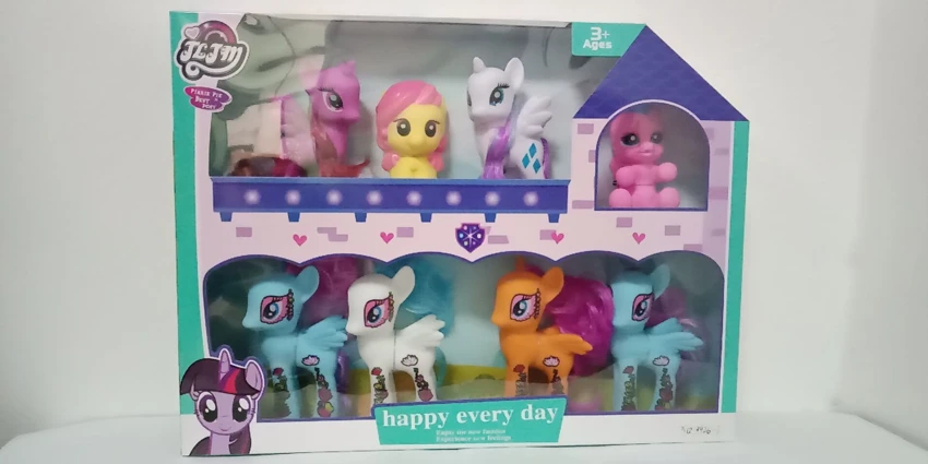 Two Horse No. 3, Seated Horses, Big Head Horse, Four Pattern Horses