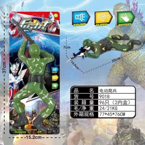 Camouflage Soldier Electric Crawler