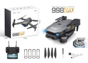 Brushless motor drone, dual cameras with optical flow