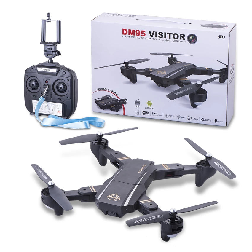 Innovative foldable, 2.4G Quadcopter, altitude hold with WIFI HD camera