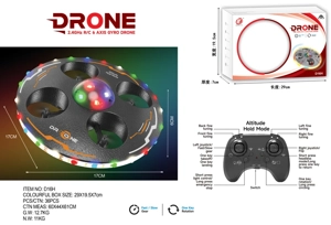 2.4G Foam Quadcopter, altitude hold with colorful light ring