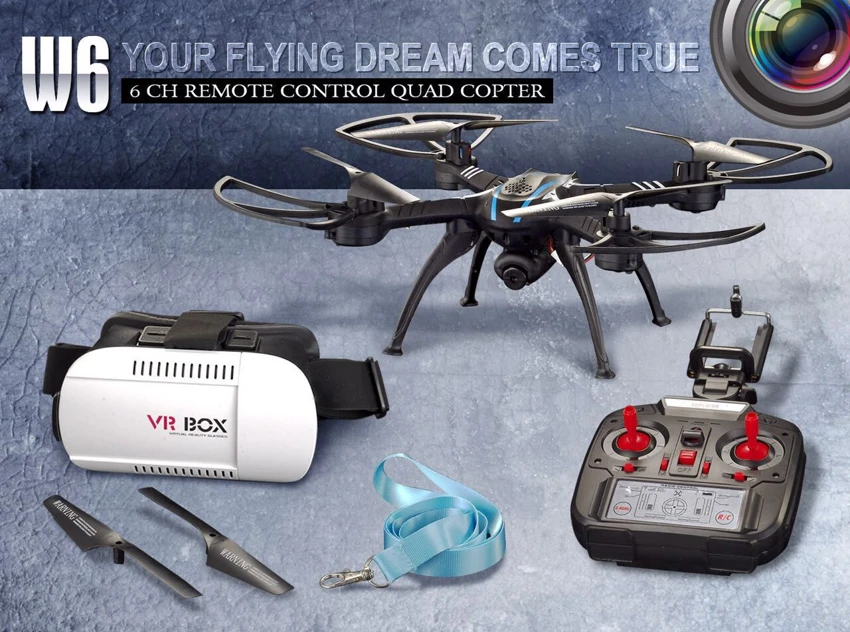 2.4G Quadcopter with WIFI HD Camera, comes with 3D VR Glasses