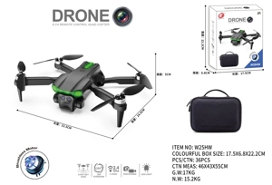 Novel foldable, 2.4G brushless motor quadcopter, altitude hold with WIFI dual cameras, optical flow positioning